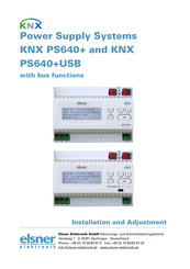 Elsner KNX PS640+USB Installation And Adjustment