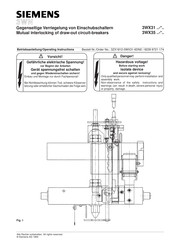 Siemens 3WX31 46-7C1 3 Series Operating Instructions Manual