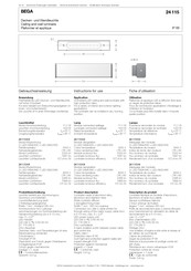 Bega 24 115 Instructions For Use