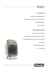 DELONGHI HFS50D15 INSTRUCTIONS FOR USE 