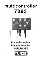 Tunze Multicontroller 7093 Instructions For Use Manual