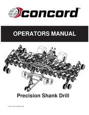 CONCORD PRECISION SHANK DRILL Operator's Manual