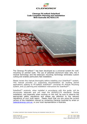 Clenergy PV-ezRack SolarRoof Installation Manual