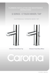 Caroma E Touch G16002E6A Installation And Maintenance Instructions Manual