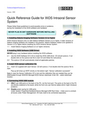 Sirona XIOS Quick Reference Manual