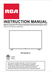 RCA 058465803155 Instruction Manual