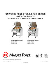 Market Forge Industries Universe Plus STGL Series Installation Operation & Maintenance