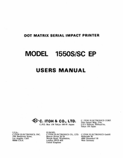 C.ITOH 1550SC EP User Manual
