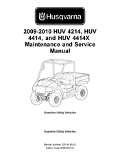 Husqvarna HUV 4414X 2010 Maintenance And Service Manual