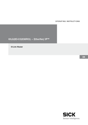 SICK IO-Link Master IOLG2EI-03208R01 EtherNet/IP Operating Instructions Manual