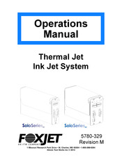 ITW FOXJET Solo 45 Series Operation Manual