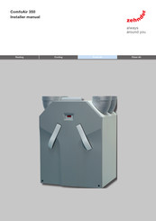 Zehnder Rittling ComfoAir 350 Installer Manual