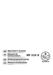 Husqvarna PP 325 E Operator's Manual