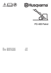 Husqvarna PG 400 Petrol Operator's Manual