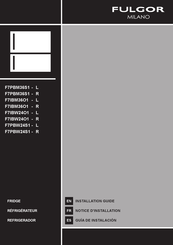 Fulgor Milano F7IBM36O1-R Installation Manual