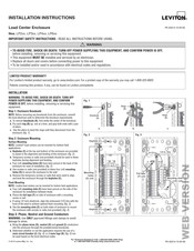 Leviton LP2 Series Installation Instructions
