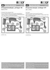 Reely Jet Ranger Operating Instructions Manual