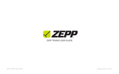 ZEPP Tennis User Manual