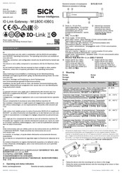 Sick WI180C-IOB01 Quick Start