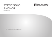 BraunAbility STATIC SOLO ANCHOR User Manual