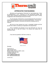 Thermcraft LBO-24-10-10-1T-J14642/1A Instruction Manual