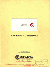 CETEC Sparta 625A Technical Manual