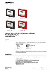 Siemens FSD901-U2 Product Manual
