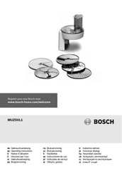 Bosch MUZ5VL1 Operating Instructions Manual