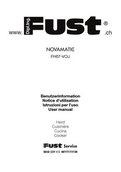 FUST NOVAMATIC FH67-VCU User Manual