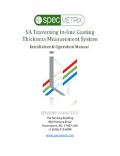 Sensory Analytics Specmetrix SA Installation & Operation Manual