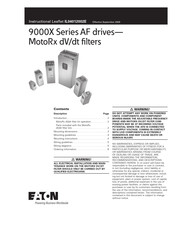 Eaton MotoRx Series Instructional Leaflet