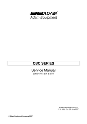 Adam Equipment CBC SERIES Service Manual