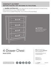 Sauder 423109 Instruction Booklet
