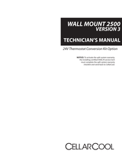 CellarCool WM 2500 Technician Manual