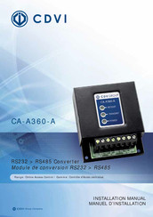 CDVI CA-A360-A Installation Manual