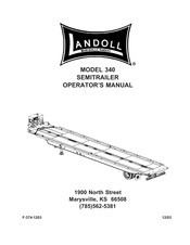 Landoll 340 Operator's Manual