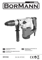 BorMann BPH7000 Translation Of The Original Instructions