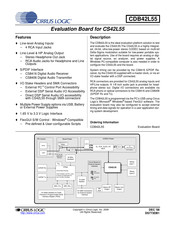 Cirrus Logic CDB42L55 Manual