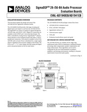Analog Devices EVAL-AD1941EB Manual