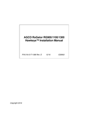 AGCO RoGator 1300 Installation Manual