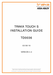 Assa Abloy TRAKA TOUCH S Installation Manual