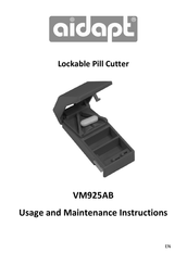 aidapt VM925AB Usage And Maintenance Instructions
