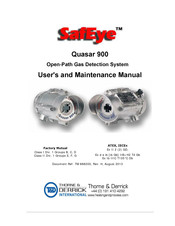 Thorne & Derrick SafEye Quasar 900 User And Maintenance Manual