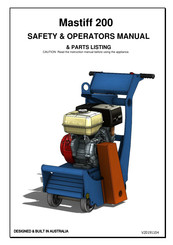 Floorex Products Mastiff 200 Safety & Operators Manual & Parts Listing