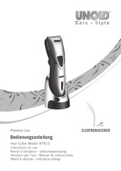 Unold Premium Line 87815 Instructions For Use Manual