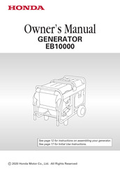 Honda EB10000 Owner's Manual