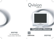 SONIQ Qvision LCDTV15/A Operation Manual