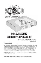 DCS Proto-Sound 2.0 Diesel/Electric Locomotive Upgrade Kit Installation Manual