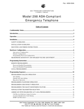Hubbel GAI-Tronics 298 Manual