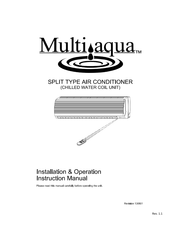 Multiaqua MHWW-09-H-1 Installation & Operation Manual